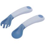 Kit Talheres de Treinamento Azul (6m+) - Buba