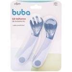 Kit Talheres de Treinamento Azul (6m+) - Buba