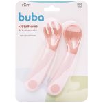 Kit Talheres de Treinamento Rosa (6m+) - Buba