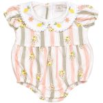 Body Romper c/ golinha em algodão egípcio Limão Siciliano - Mini & Co.