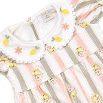 Body Romper c/ golinha em algodão egípcio Limão Siciliano - Mini & Co.