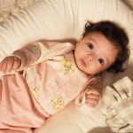 Body longo c/ Calça (Mijão) em algodão egípcio Limão Siciliano - Mini & Co.