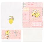 Kit com 2 toalhinhas de boca atoalhadas Limão Siciliano - Mini & Co.