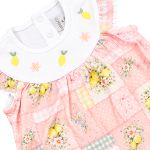 Body Romper em algodão egípcio Limão Siciliano - Mini & Co.