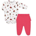 Body longo c/ Calça (Mijão) em algodão egípcio Joaninhas - Mini & Co.