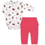 Body longo c/ Calça (Mijão) em algodão egípcio Joaninhas - Mini & Co.