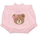 Body curto c/ Short babadinhos em algodão egípcio Vintage Toys Rosa - Mini & Co