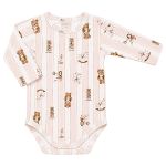 Body longo c/ Calça (Mijão) em algodão egípcio Vintage Toys Rosa - Mini & Co.