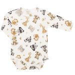 Body longo c/ Calça (Mijão) em algodão egípcio Safari - Mini & Co.