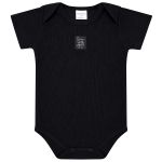Body curto c/ Short em algodão egípcio Safari Preto - Mini & Co
