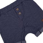 Shorts em malha denim Pinguim Navy - Mini & Co.