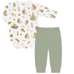 Body longo c/ Calça (Mijão) em algodão egípcio Capivara Boys - Mini & Co.