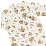 Macacão longo c/ zíper em algodão egípcio Capivara Boys - Mini & Co.
