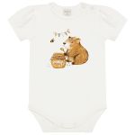 Body curto c/ Short em algodão egípcio Capivara Girls - Mini & Co.