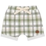 Body curto c/ Short em algodão egípcio Capivara Boys Xadrez - Mini & Co.
