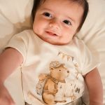 Body curto c/ Short em algodão egípcio Capivara Boys Xadrez - Mini & Co.