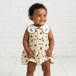 Vestido regata com Calcinha em algodão egípcio Capivara Girls - Mini & Co.