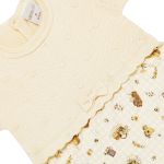 Macacão curto em tricot e algodão egípcio Capivara Girls - Mini & Co.