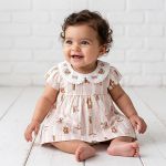 Body Vestido c/ golinha em algodão egípcio Vintage Toys Rosa - Mini & Co.