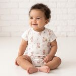 Macacão curto em algodão egípcio Ursa Tenista - Mini & Co.