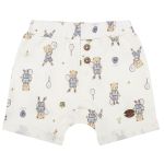 Body curto c/ Short em algodão egípcio Urso Tenista - Mini & Co