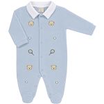 Macacão longo c/ golinha em algodão egípcio Urso Tenista - Mini & Co.
