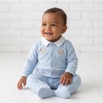 Macacão longo c/ golinha em algodão egípcio Urso Tenista - Mini & Co.