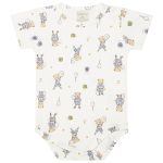 Body curto c/ Short em algodão egípcio Urso Tenista Azul - Mini & Co