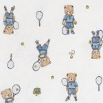 Body Romper c/ golinha em algodão egípcio Urso Tenista - Mini & Co.