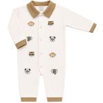 Macacão longo c/ golinha em tricot Safari - Mini & Co.