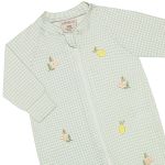 Macacão longo c/ zíper em algodão egípcio Limão Siciliano - Mini & Co.