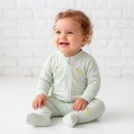 Macacão longo c/ zíper em algodão egípcio Limão Siciliano - Mini & Co.