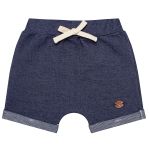 Body curto c/ Short em algodão egípcio Pinguim Navy - Mini & Co.
