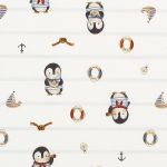 Manta em algodão egípcio Pinguim Navy - Mini & Co.