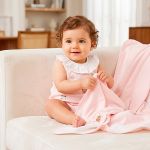 Manta em tricot Vintage Toys Rosa - Mini & Co.