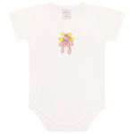 Body curto c/ Cobre Fraldas em algodão egípcio Limão Siciliano - Mini & Co.