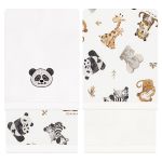 Kit com 2 toalhinhas de boca atoalhadas Safari - Mini & Co.