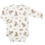Body longo em algodão egípcio Ursa Rosa - Mini & Co.
