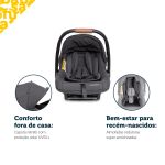 Bebê Conforto com Base Isofix 4Safe Black Graphite (0-13kg) - Safety 1st