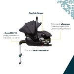 Bebê Conforto com Base Isofix 4Safe Black Graphite (0-13kg) - Safety 1st