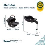 Bebê Conforto com Base Isofix 4Safe Black Graphite (0-13kg) - Safety 1st