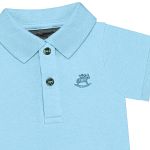 Body Polo em suedine Azul Céu - Up baby