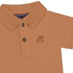 Body Polo em suedine Marrom Feno - Up baby