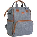 Mochila Maternidade Multifuncional Denver Cinza - Just Baby