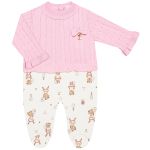 Macacão longo c/ golinha em tricot e algodão egípcio Ursa Tenista - Mini & Co.