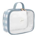 Kit 2 Necessaires para bebê Vichy Azul - Just Baby