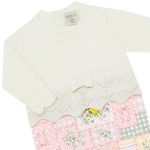 Macacão longo em tricot e algodão egípcio Limão Siciliano - Mini & Co.