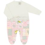 Macacão longo em tricot e algodão egípcio Limão Siciliano - Mini & Co.