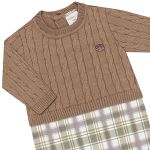 Macacão longo em tricot e algodão egípcio Capivaras - Mini & Co.