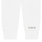 Calça (mijão) c/ pé reversível em Algodão Pima Peruano Branco - Bibe